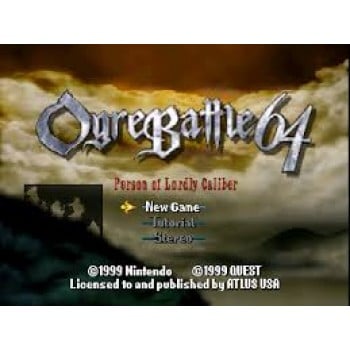 Nintendo 64 Ogre Battle 64: Person of Lordly Caliber - Ogre Battle N64 - Game Only