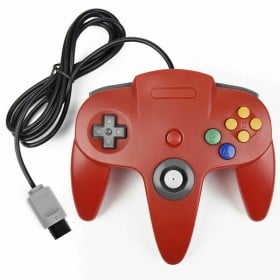 Original Nintendo 64 Controller Red - N64 Style Controller Red