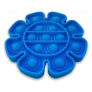Pop Fidget Toy Blue Sunflower - Blue Flower Popping Toy