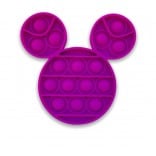 Popping Toy Mickey Mouse Style Head - Purple Pop It Toy