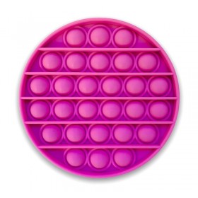 Girls Pop It Pink Circle Fidget Toy - Pink Bubble Popping