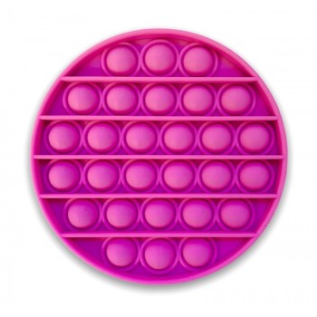 Girls Pop It Pink Circle Fidget Toy - Pink Bubble Popping