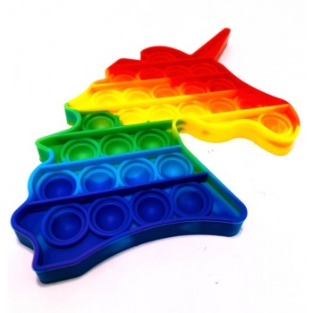Rainbow Unicorn Pop It Fidget Toy - Unicorn Popping Toy