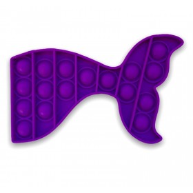 Bubble Pop Toy Whale Tail - Pop It Purple Whale Tail