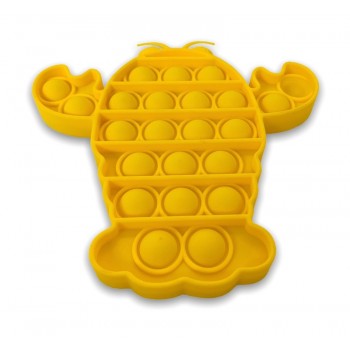 Yellow Lobster Pop It Fidget Toy - Bubble Popping Toy