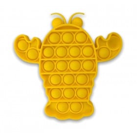 Yellow Lobster Pop It Fidget Toy - Bubble Popping Toy