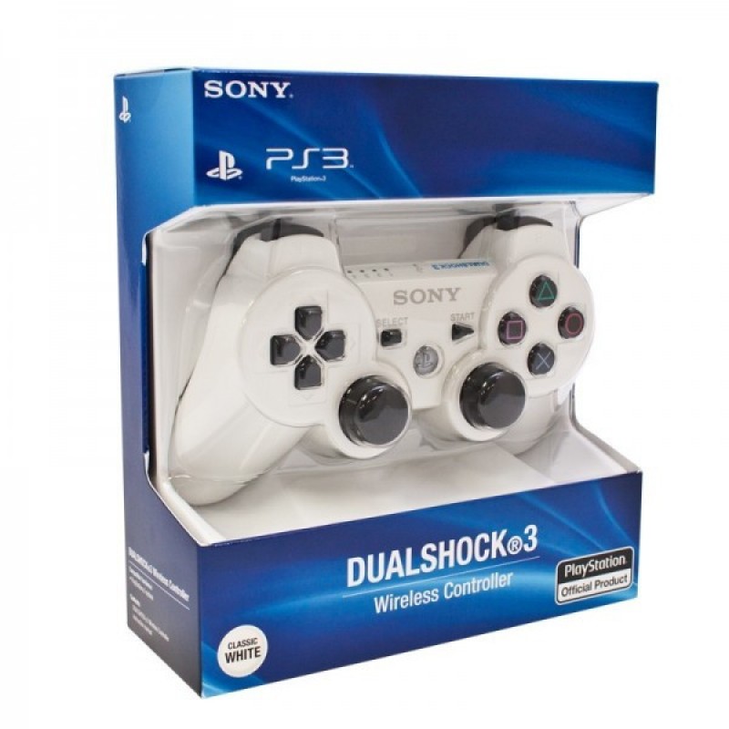 Lelie Kort geleden Sturen Dualshock 3 PS3 Controller White - White PS3 Controller Click Here