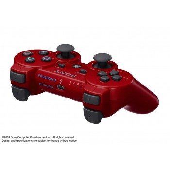 Sony Red PS3 Controller - Playstation 3 Dualshock 3 in Red