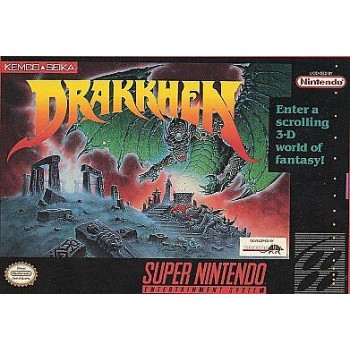 Super Nintendo Drakkhen - SNES Drakken Game Only