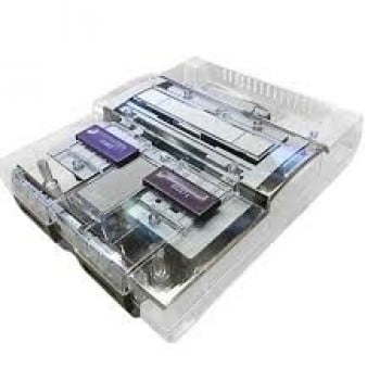 Transparent Clear Super Nintendo Shell - Replacement Clear SNES Shell Kit